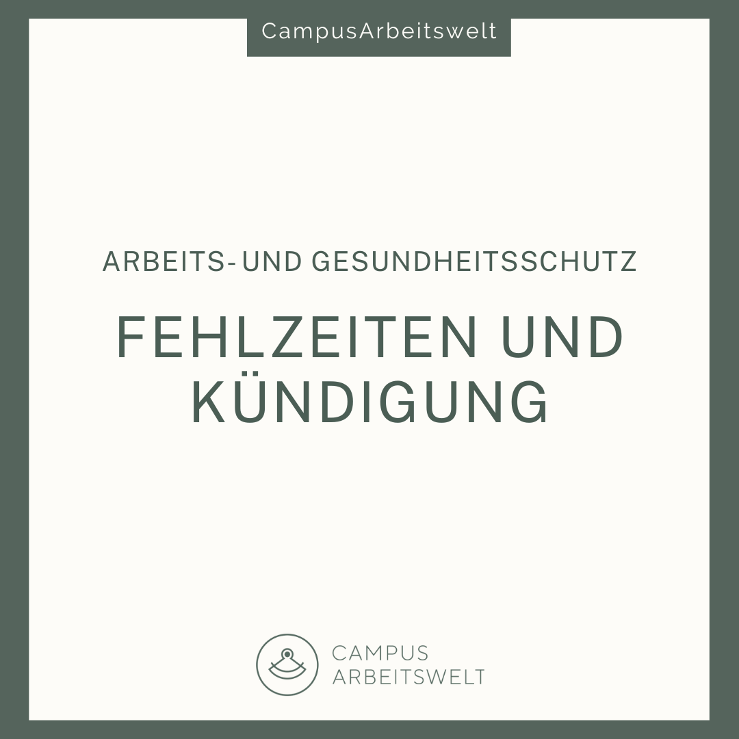 Krankheitsbedingte Fehlzeiten und Kündigung