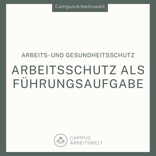 Arbeitsschutz als Führungsaufgabe in der betrieblichen Praxis