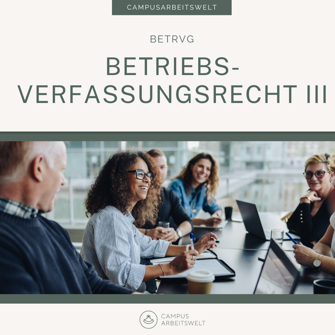 Betriebsverfassungsrecht III