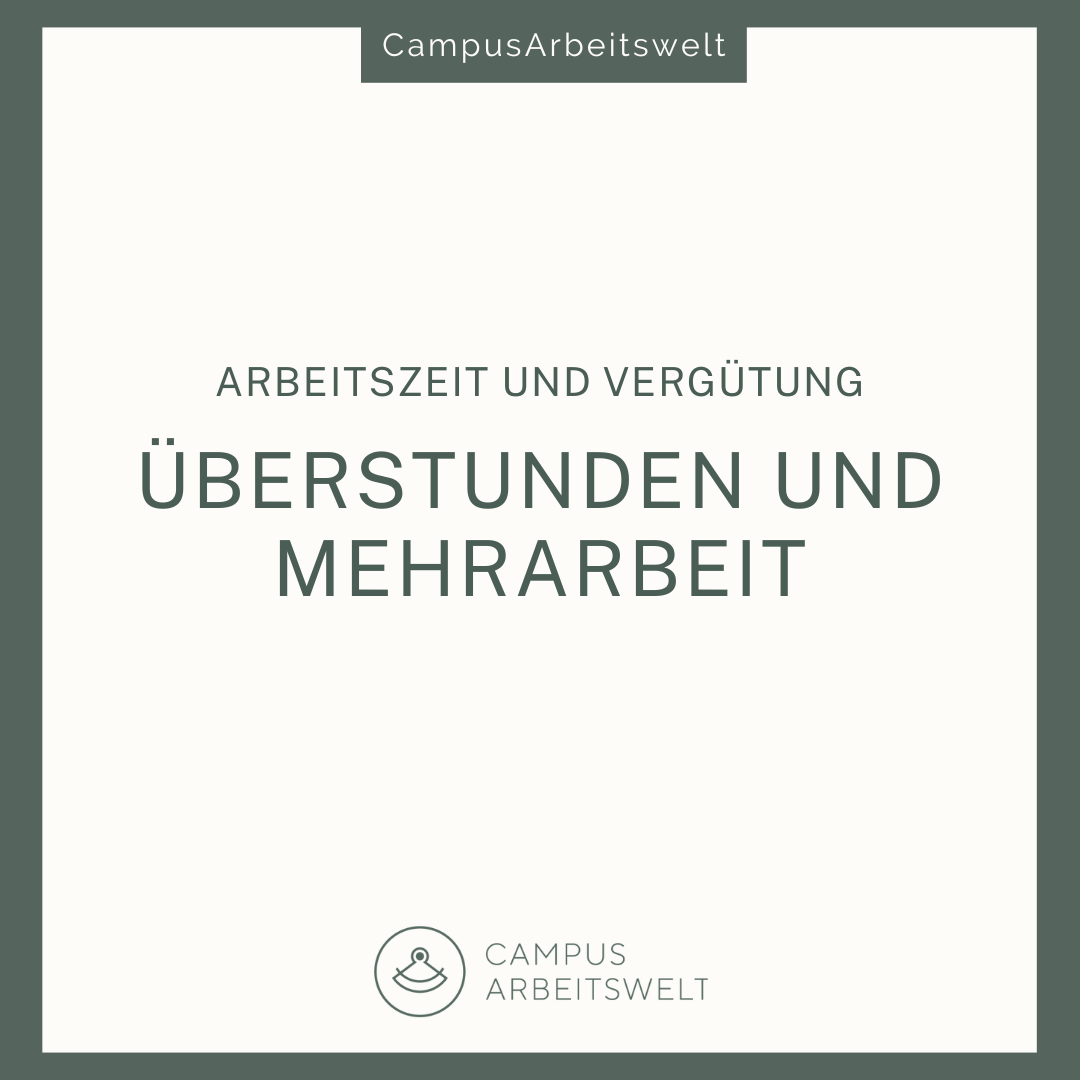 Überstunden und Mehrarbeit