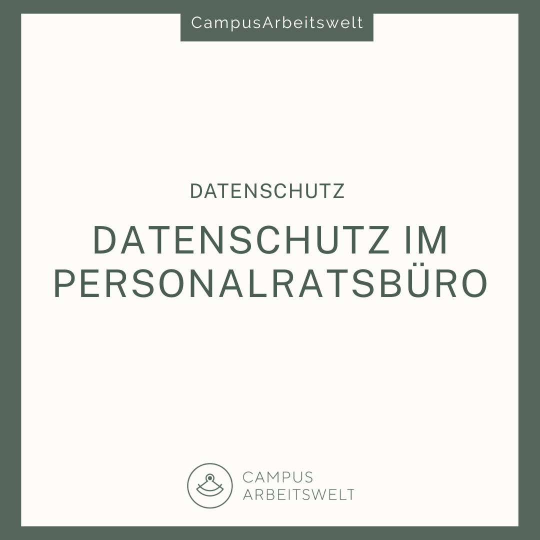 Datenschutz im Personalratsbüro
