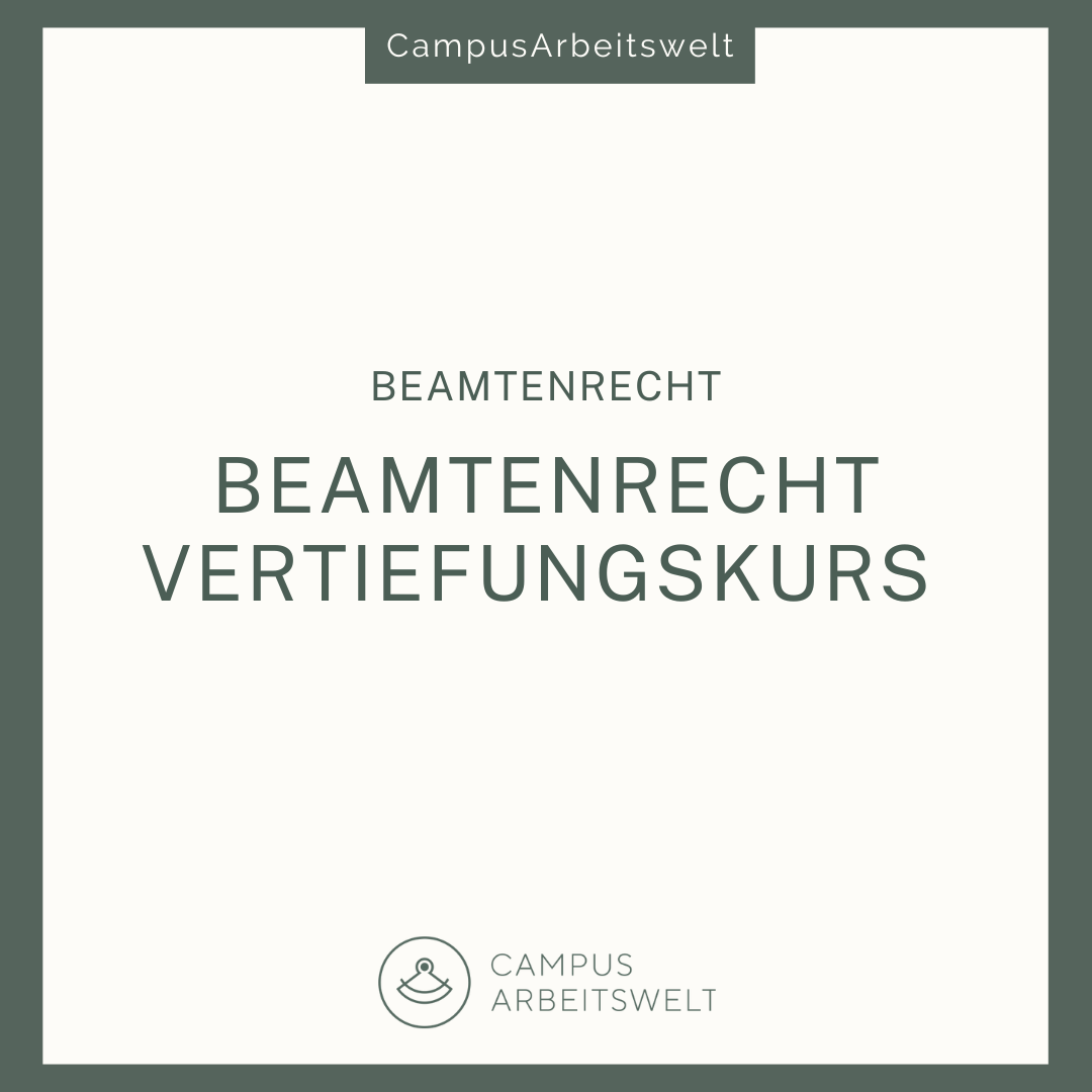 Beamtenrecht - Vertiefungskurs