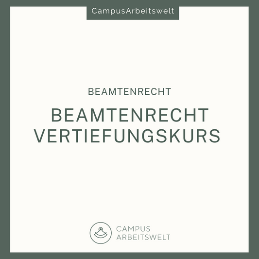 Beamtenrecht - Vertiefungskurs
