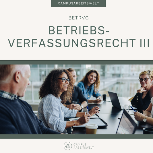 Betriebsverfassungsrecht III